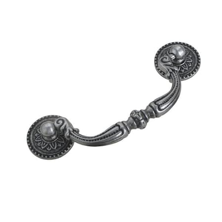 Utopia Alley Tipton Drop Cabinet Pull Antique Iron 3.78 inch Center to Center HW312PLAI011